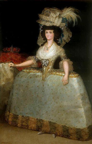 Francisco de Goya Maria Luisa of Parma wearing panniers France oil painting art
